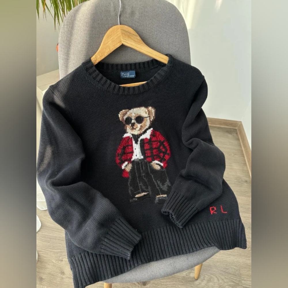 Polo Ralph Lauren Blue Polo Bear Sweater